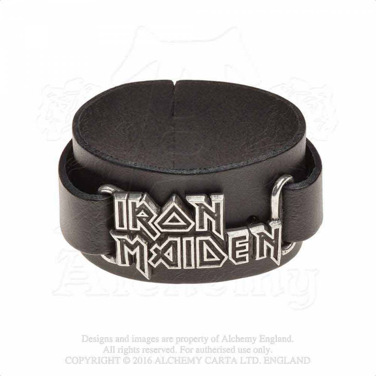 【予約商品】IRON MAIDEN Leather Wrist Strap: Logo