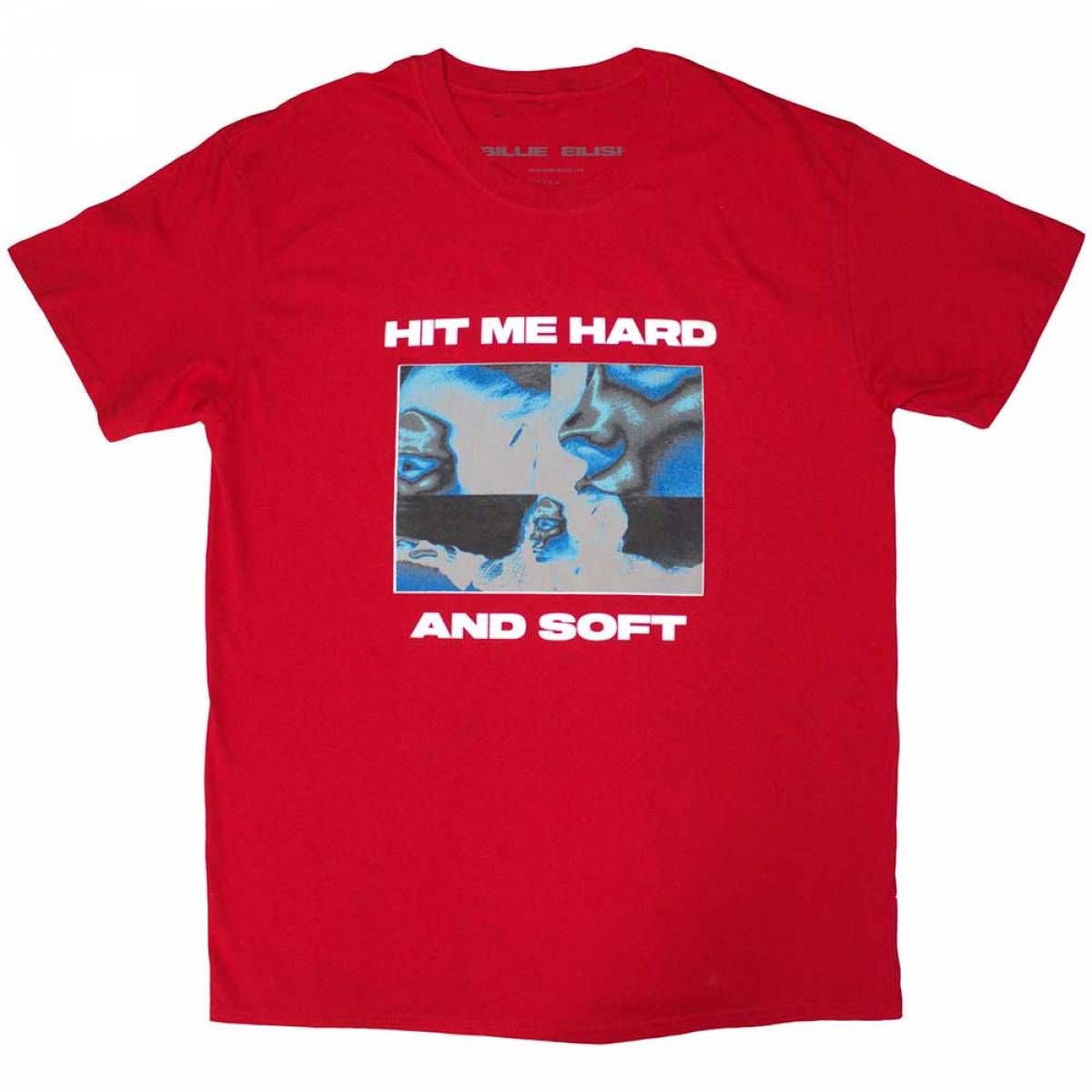 【予約商品】BILLIE EILISH バンドTシャツ ユニセックス: Hit Me Hard And Soft Negative - RED