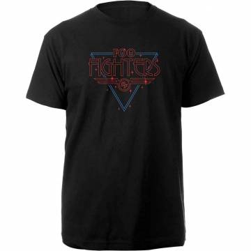 【予約商品】FOO FIGHTERS バンドTシャツ ユニセックス: Black Disco Outline (Black) - BLACK