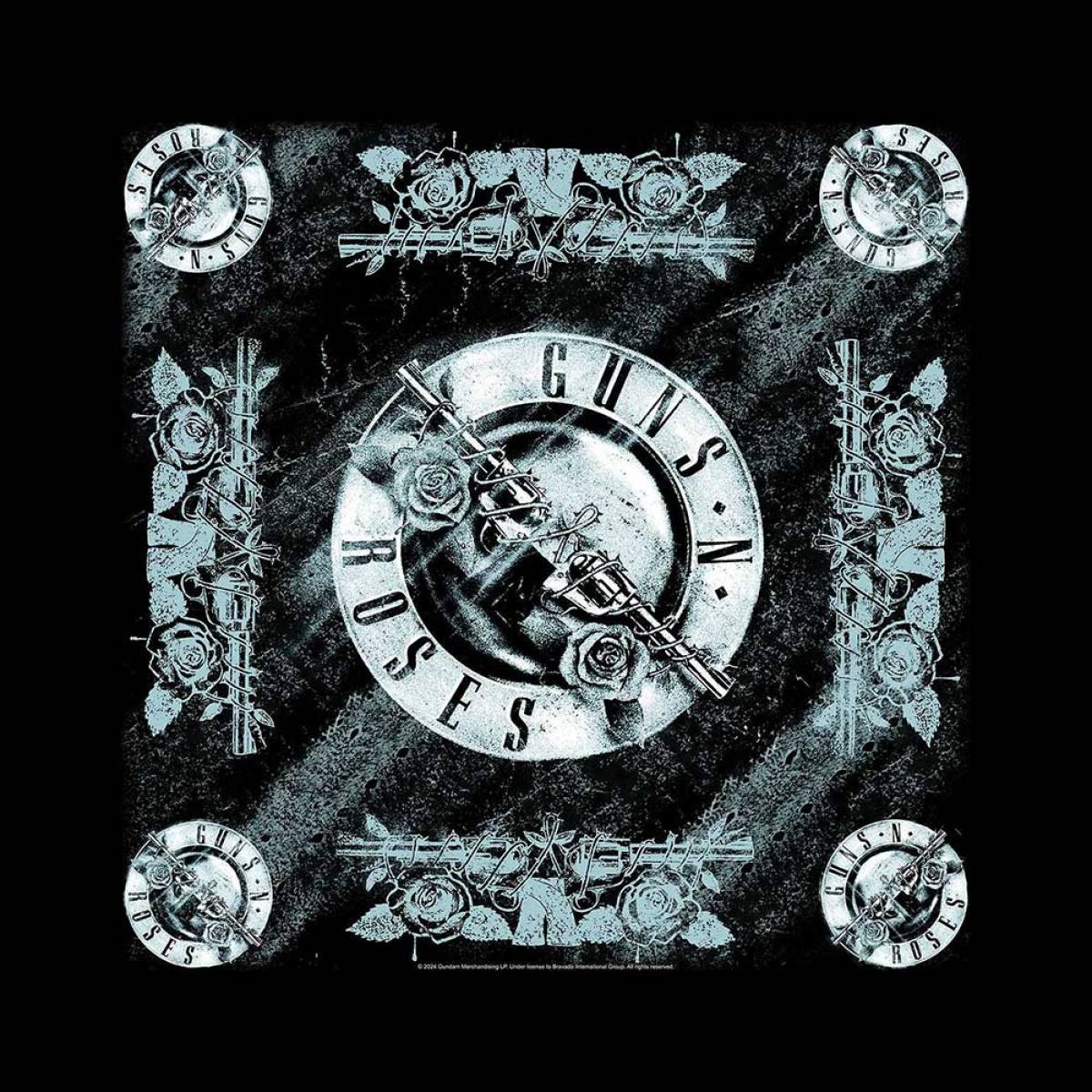 【予約商品】GUNS N' ROSES Unisex Bandana: Logo (Black) - BLACK
