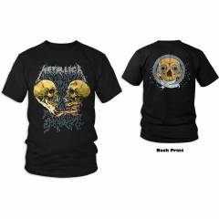 【予約商品】METALLICA バンドTシャツ ユニセックス: Sad But True (Black) (Back Print) - BLACK