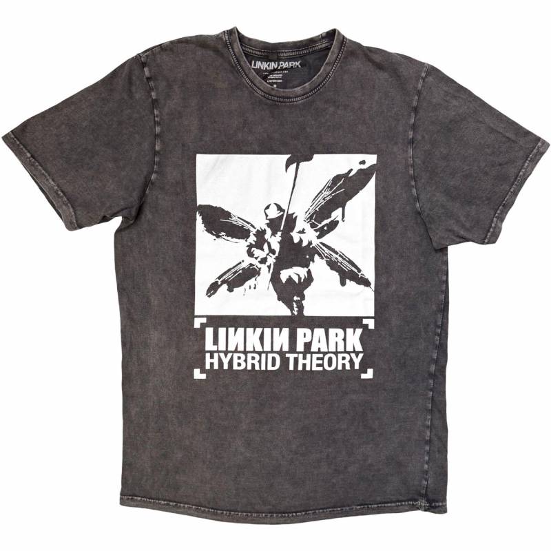 【予約商品】LINKIN PARK Unisex Stone Wash バンドTシャツ: Soldier Hybrid Theory (Charcoal Grey)