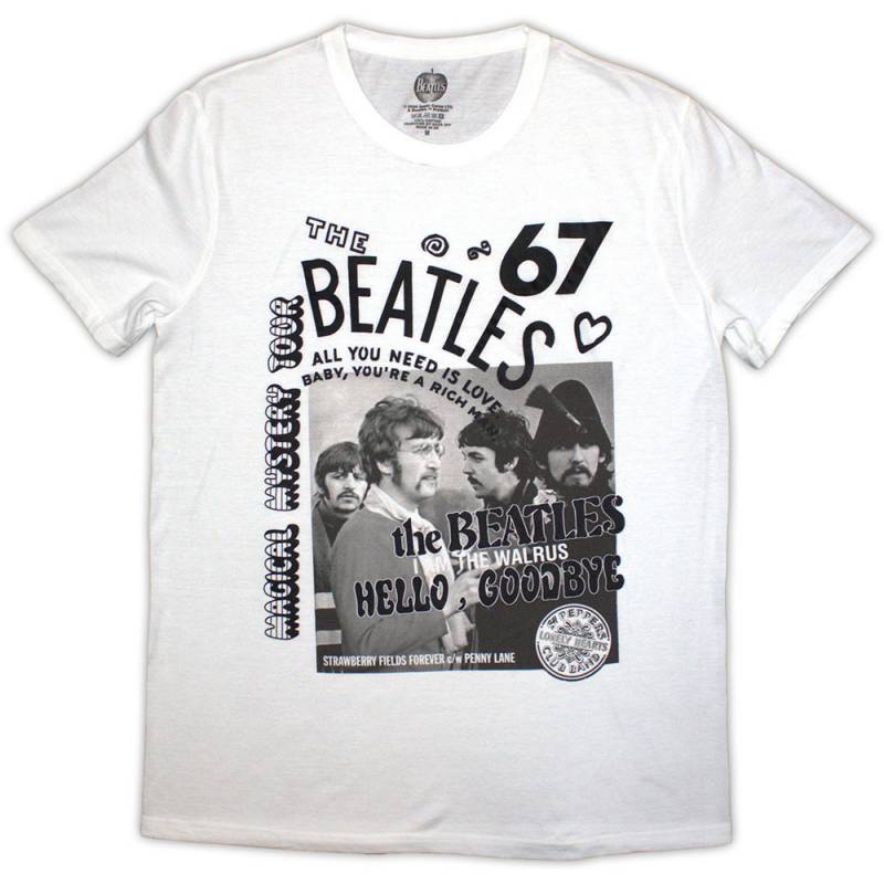 【予約商品】THE BEATLES バンドTシャツ ユニセックス: 1967 (White)