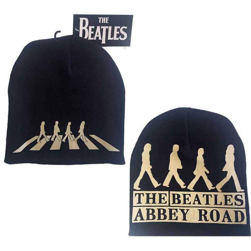 【予約商品】THE BEATLES Unisex Beanie Hat: Abbey Road (Black) (Back Print)