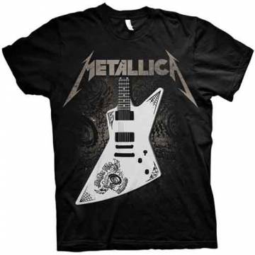 【予約商品】METALLICA バンドTシャツ ユニセックス: Papa Het Guitar (Black) - BLACK