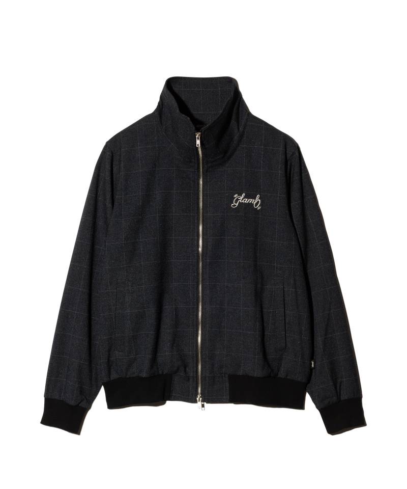 【予約商品】glamb(グラム)High Neck Track Jacket / ハイネックトラックジャケット - Black