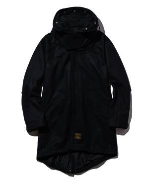 【予約商品】glamb(グラム)GB0324/JKT11 : High Neck Mods Coat / ハイネックモッズコート - Black