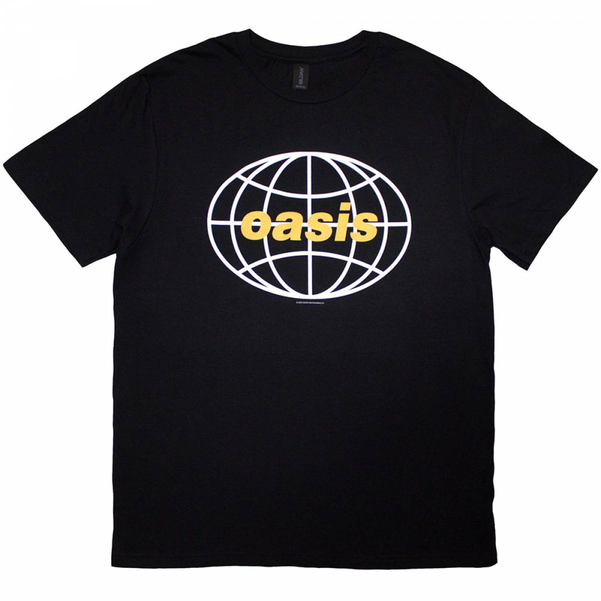 【予約商品】OASIS バンドTシャツ ユニセックス: Globe Logo (Black) - BLACK