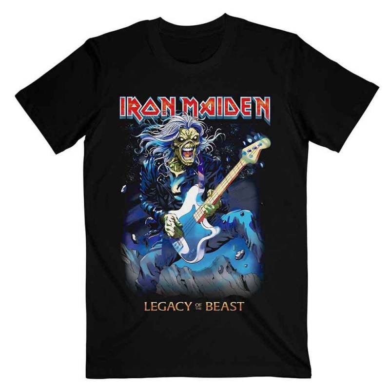 【予約商品】IRON MAIDEN バンドTシャツ ユニセックス: Eddie on Bass (Black)