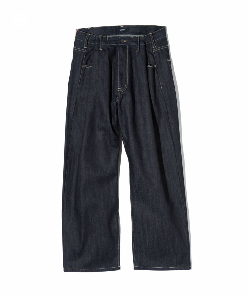 【予約商品】glamb(グラム) GB0424/P04 : Back Print Baggy Denim / バックプリントバギーデニム - Indigo