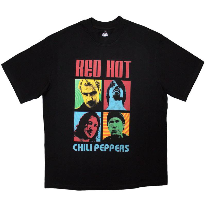 【予約商品】RED HOT CHILI PEPPERS Unisex Oversized Boxy バンドTシャツ: Portrait Photos