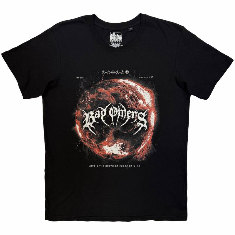 【予約商品】BAD OMENS バンドTシャツ ユニセックス: Dark Planet (Black)
