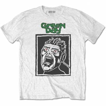 【予約商品】GREEN DAY バンドTシャツ ユニセックス: Scream (White) - WHITE