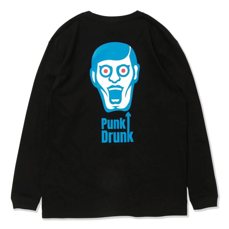 【予約商品】PUNK DRUNKERS (パンク・ドランカーズ) モッズあいつロンTEE - BLACK