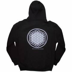 【予約商品】BRING ME THE HORIZON Unisex Pullover Hoodie: Flower of Life (Black) (Back Print) - BLACK