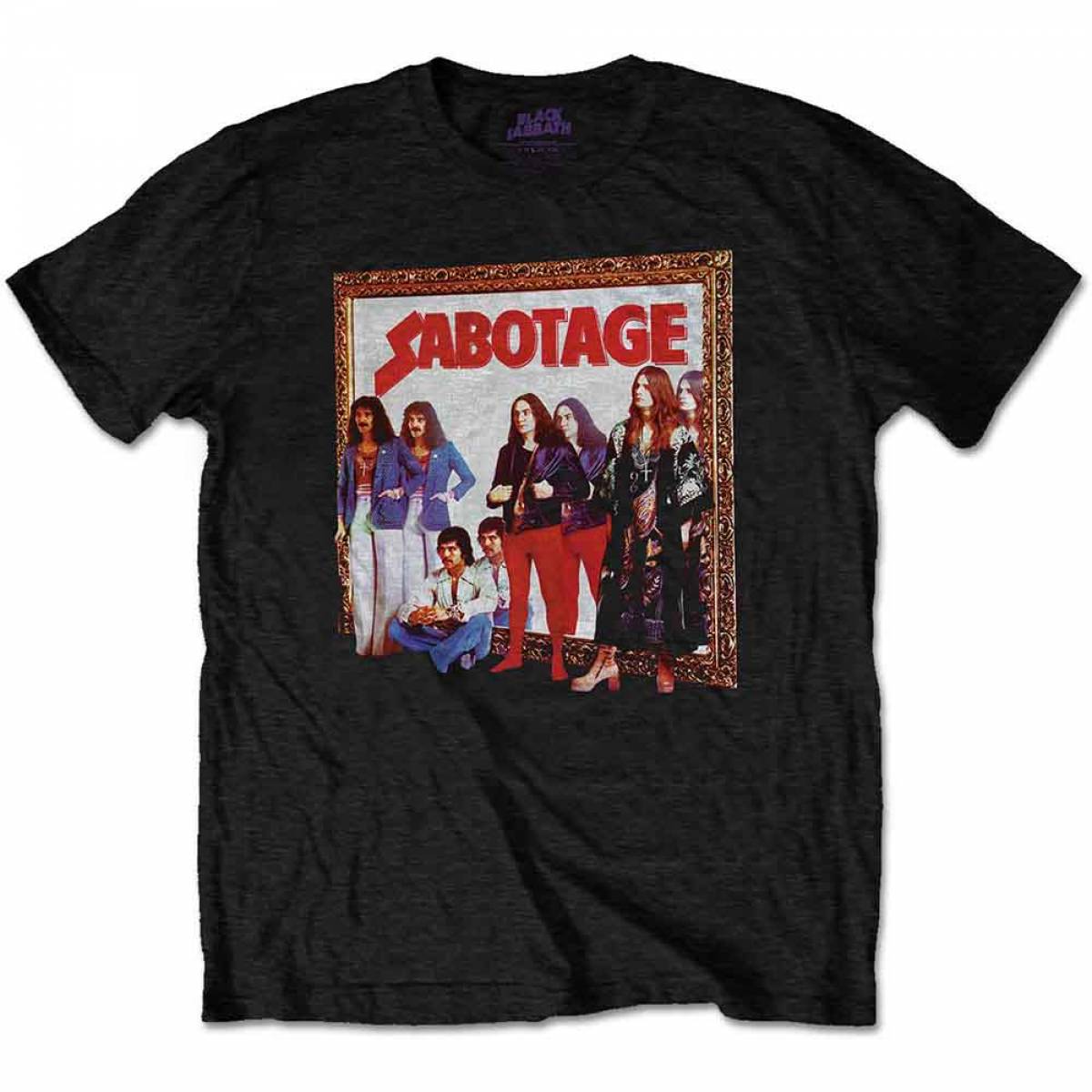 【予約商品】BLACK SABBATH バンドTシャツ ユニセックス: Sabotage (Back Print) - BLACK