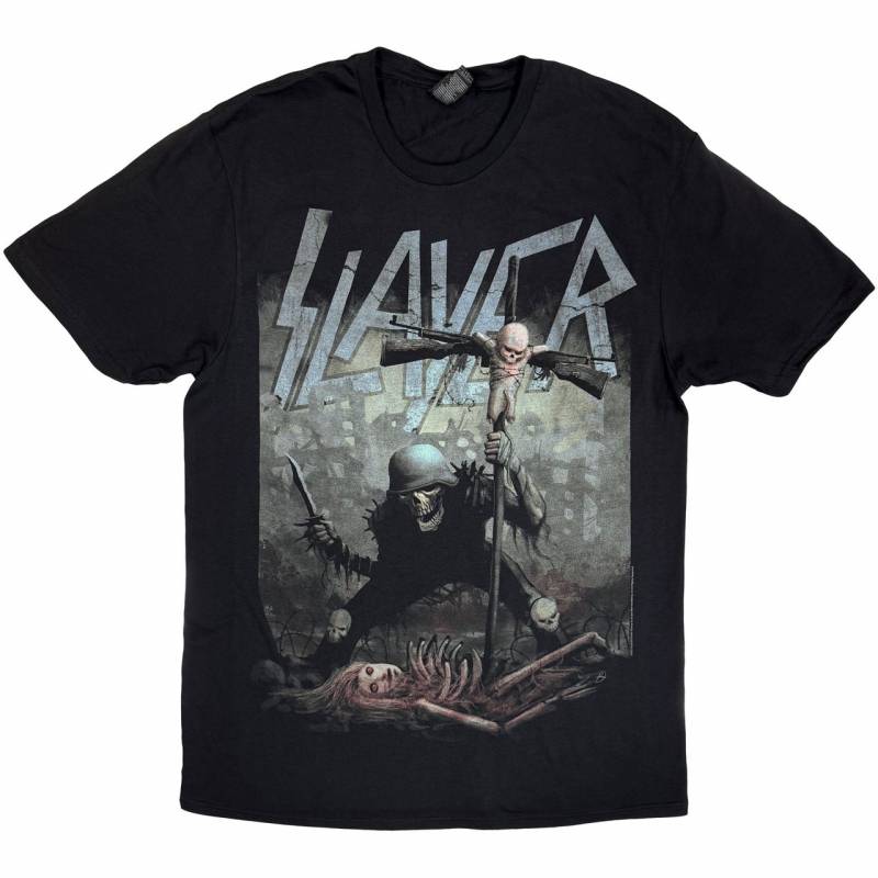 【予約商品】SLAYER バンドTシャツ ユニセックス: Soldier Cross (Black)