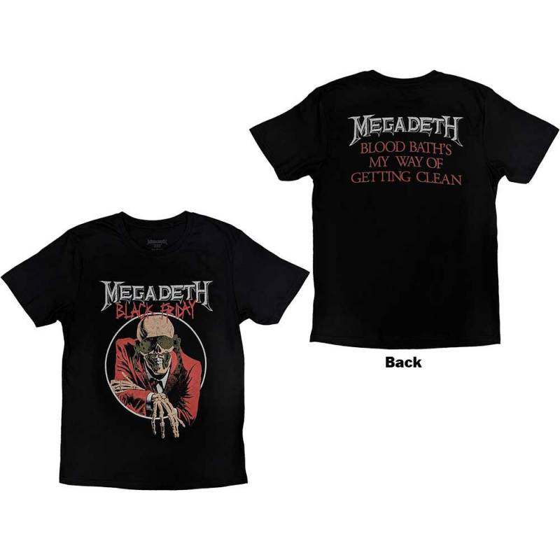 【予約商品】MEGADETH バンドTシャツ ユニセックス: Black Friday (Black) (Back Print)