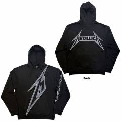 【予約商品】METALLICA Unisex Pullover Hoodie: M Bolt (Black) (Back Print)