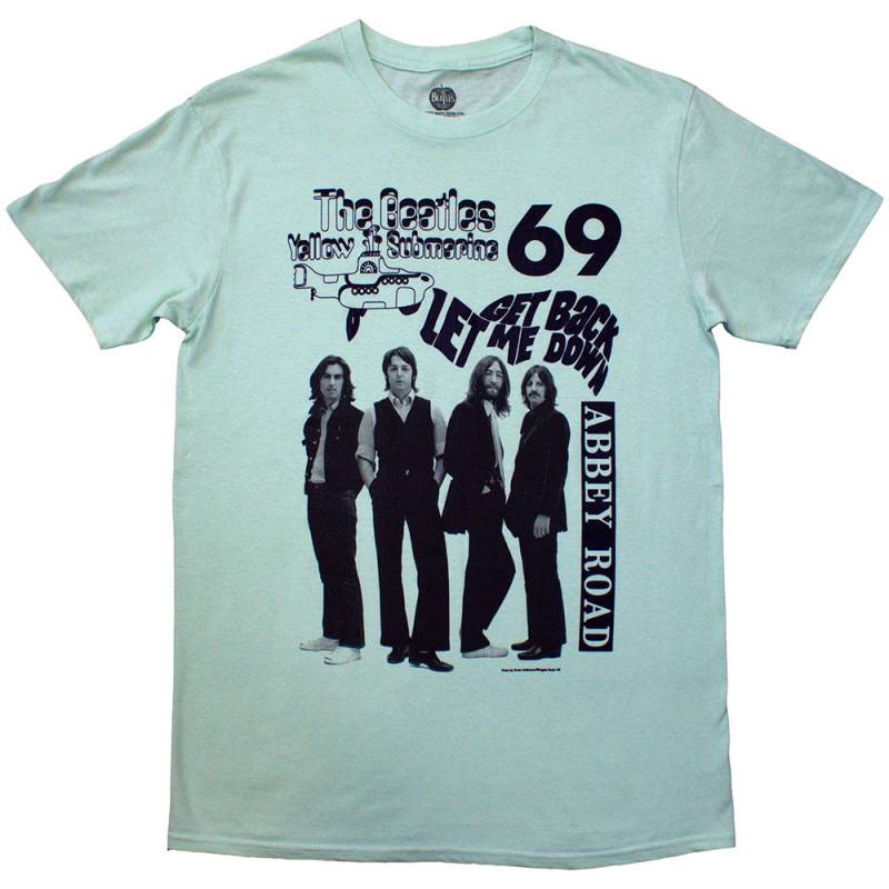 【予約商品】THE BEATLES バンドTシャツ ユニセックス: 1969 (Green)