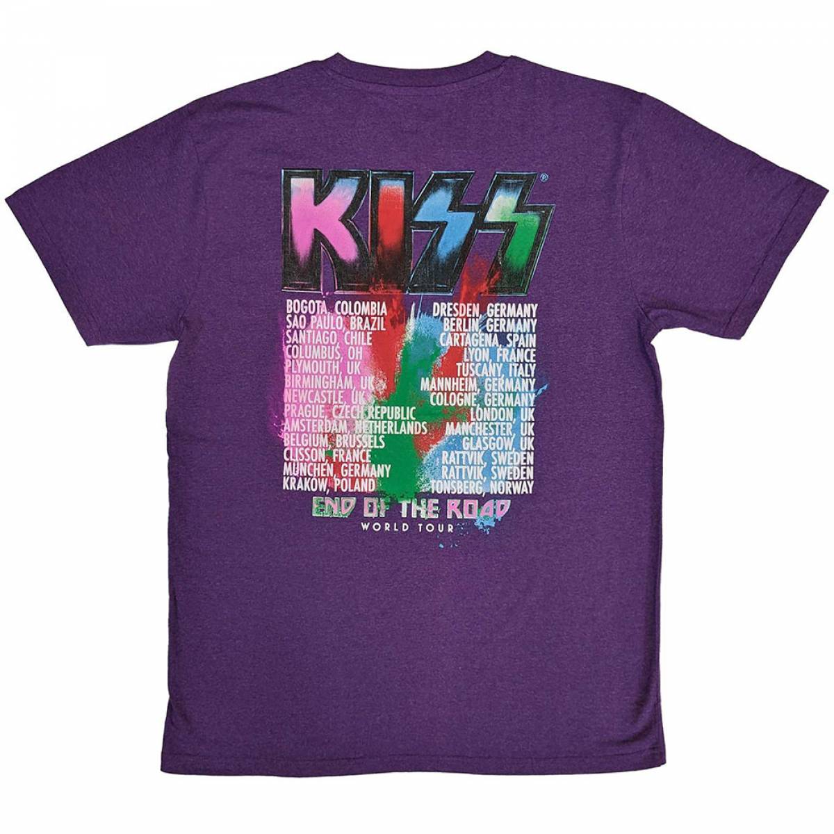KISS ユニセックスTシャツ: Neon Band / ロックファッション