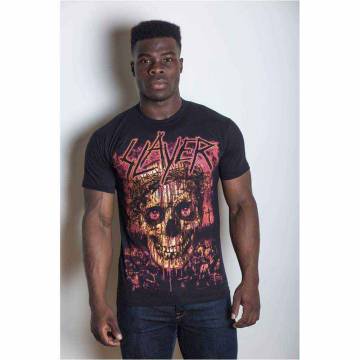 【予約商品】SLAYER バンドTシャツ ユニセックス: Crowned Skull (Black) - BLACK