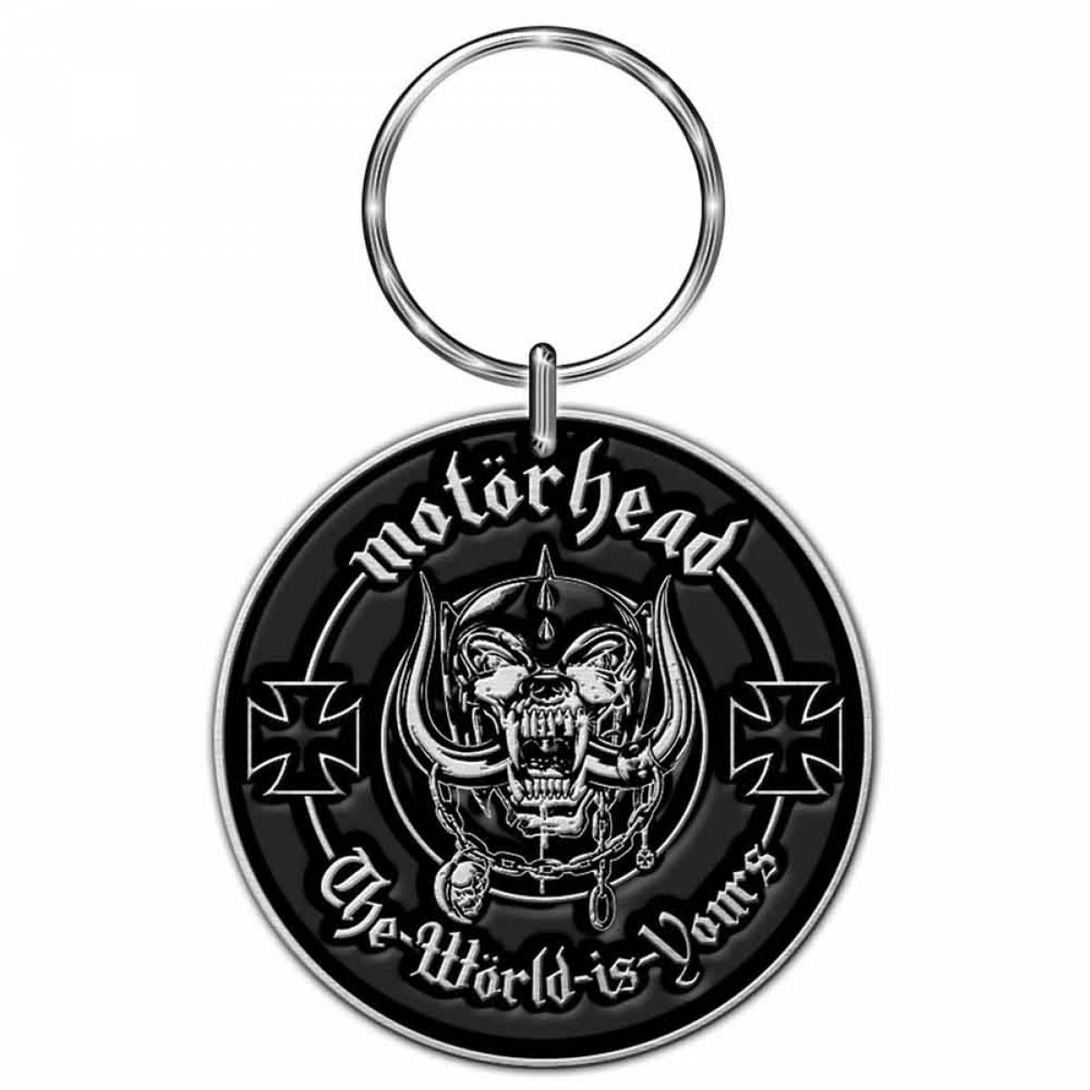 【予約商品】MOTORHEAD Keychain: The World Is Yours (Enamel In-Fill)