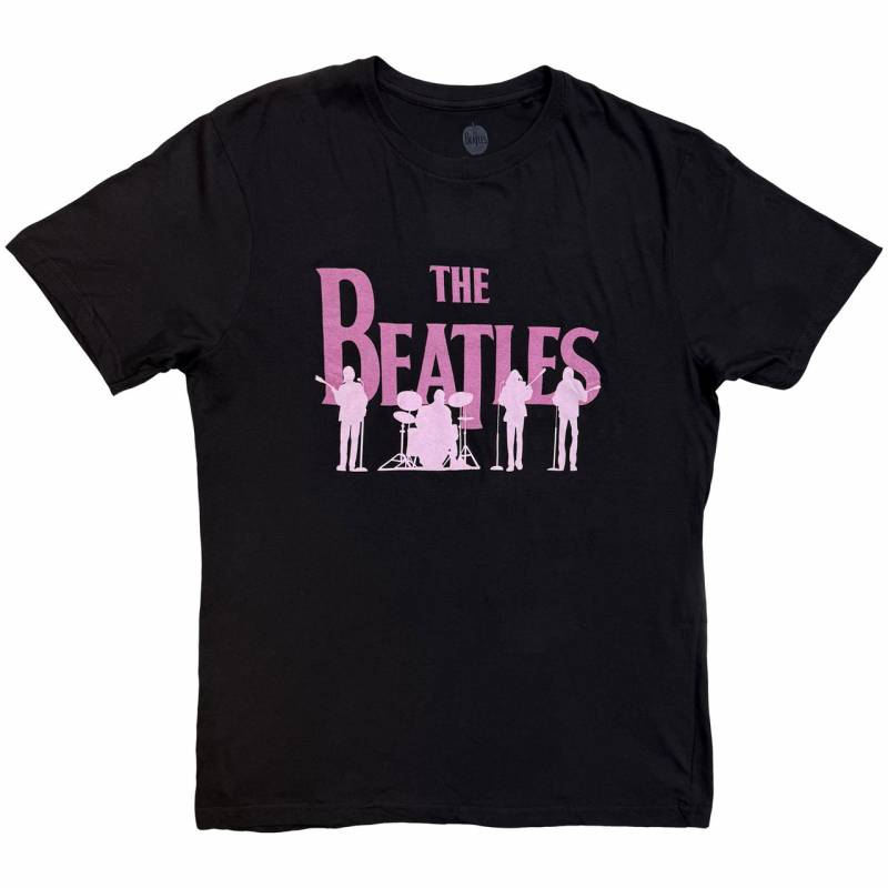 【予約商品】THE BEATLES バンドTシャツ ユニセックス: Band Silhouettes (Black) (Embellished)
