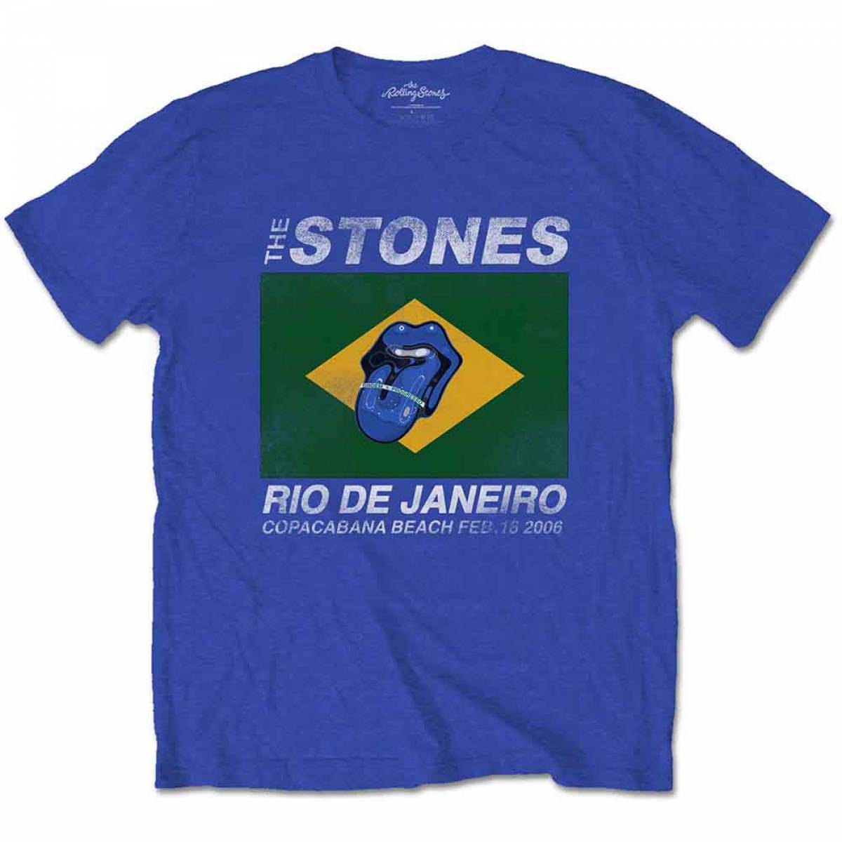 【予約商品】THE ROLLING STONES バンドTシャツ ユニセックス: Copacabana Blue (Royal Blue) - ROYAL BLUE