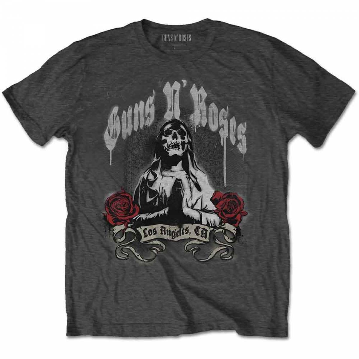 【予約商品】GUNS N' ROSES バンドTシャツ ユニセックス: Death Men (Charcoal Grey) - CHARCOAL GREY