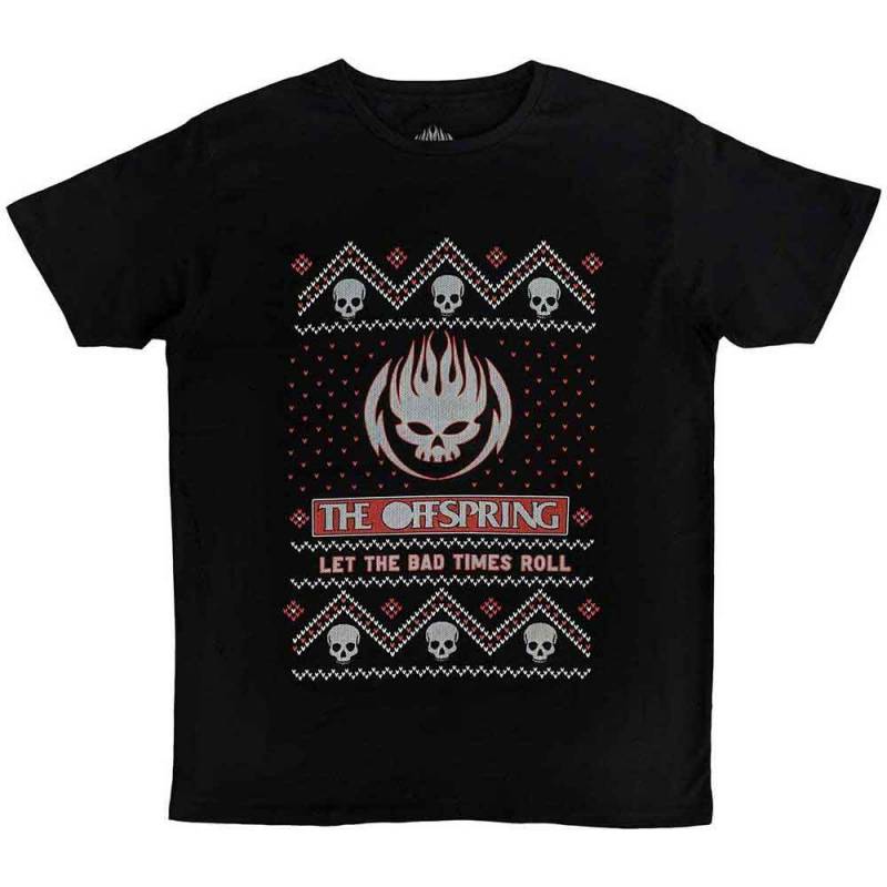 【予約商品】THE OFFSPRING バンドTシャツ ユニセックス: Christmas Bad Times (Black)