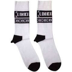 【予約商品】LINKIN PARK Unisex Ankle Socks: LP Repeat (White) (UK Size 4 - 7) - WHITE