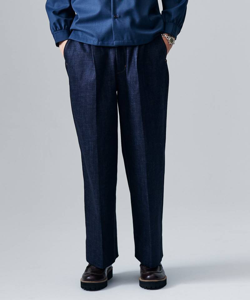 【予約商品】glamb(グラム)Blue Noise Slacks / ブルーノイズスラックス - Indigo