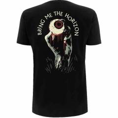 【予約商品】BRING ME THE HORIZON バンドTシャツ ユニセックス: Zombie Eye (Black) (Back Print) - BLACK