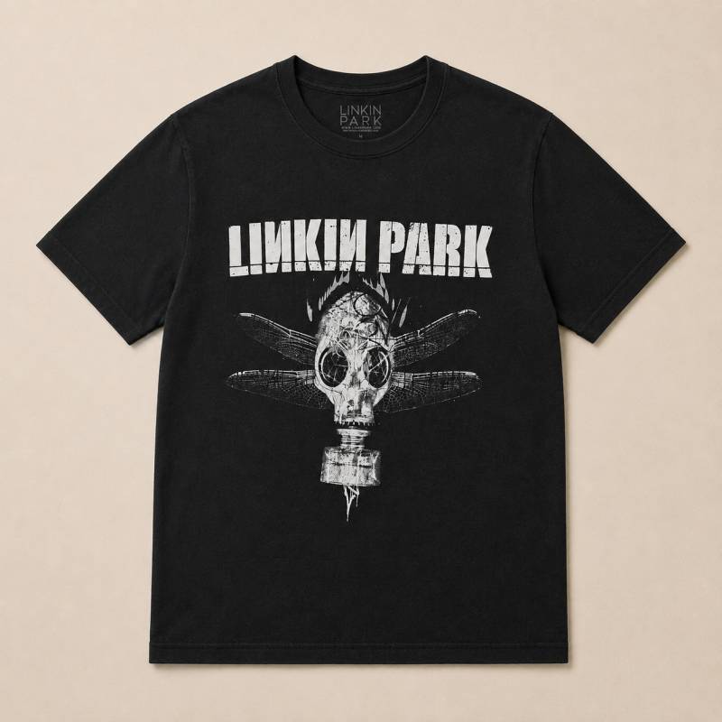 【予約商品】LINKIN PARK バンドTシャツ ユニセックス: Gas Mask (Black)