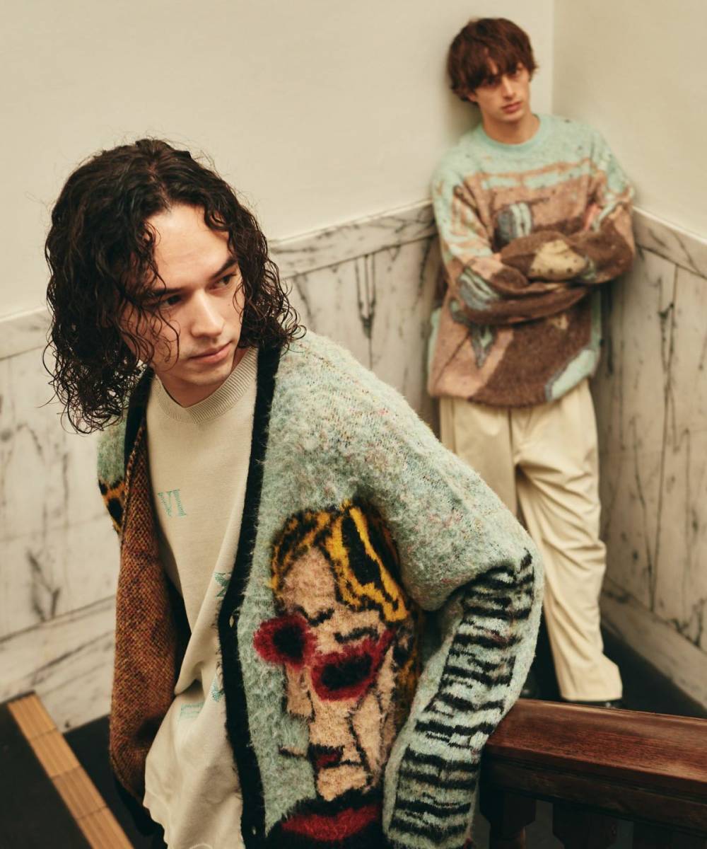 glamb(グラム)GB0125/KNT02 : Weeping Man Cardigan / ウィー glamb(グラム)GB0125/KNT02 : Weeping Man Cardigan / ウィー