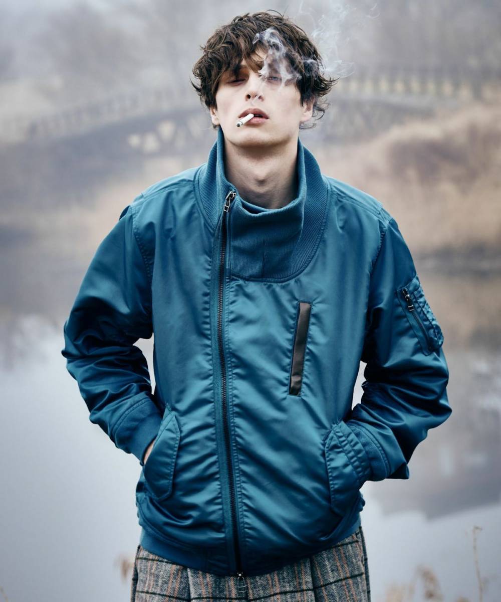 予約商品】glamb(グラム)GB0324/JKT13 : High Neck MA-1 予約商品】glamb(グラム)GB0324/JKT13 : High Neck MA-1