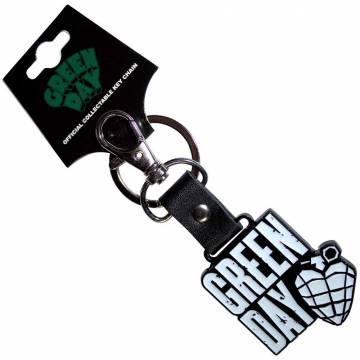 【予約商品】GREEN DAY Keychain: Stacked Logo & Grenade (Glow-in-the-Dark)