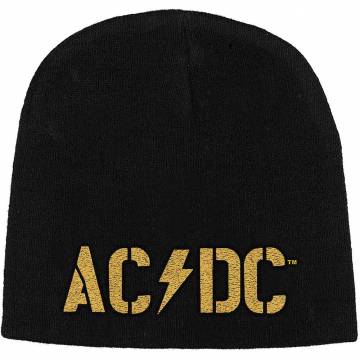 【予約商品】AC/DC Unisex Beanie Hat: PWR-UP Band Logo (Black) - BLACK