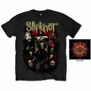 【予約商品】SLIPKNOT バンドTシャツ ユニセックス: Come Play Dying (Black) (Back Print) - BLACK