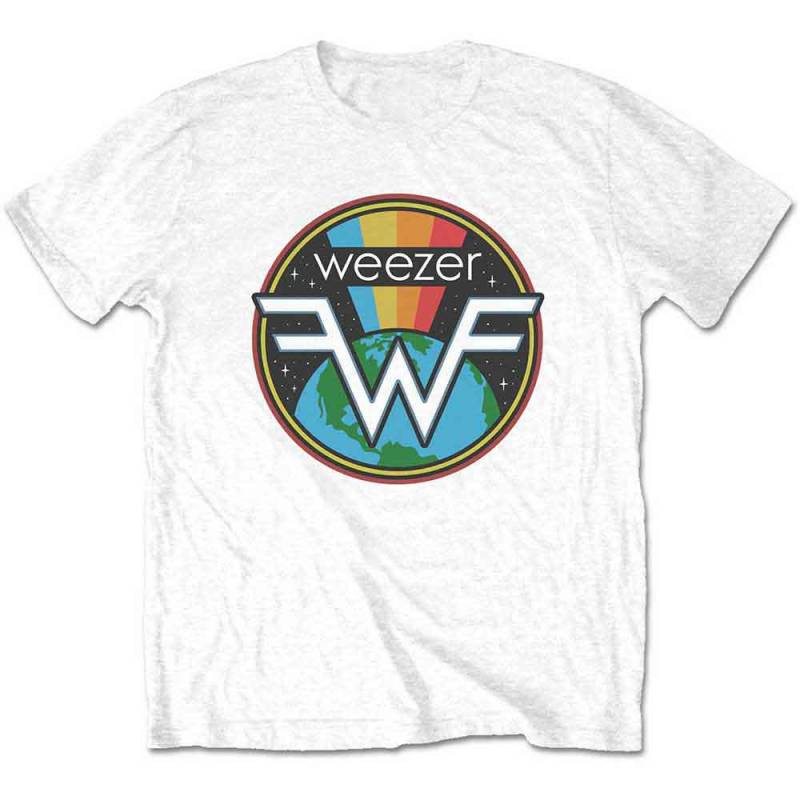 【予約商品】WEEZER バンドTシャツ ユニセックス: Symbol Logo (White)