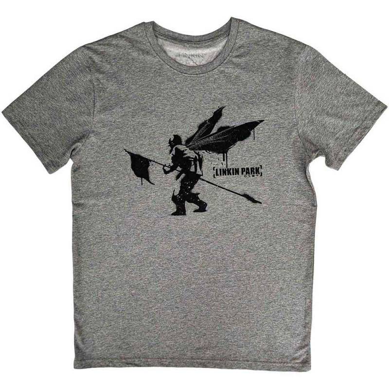 【予約商品】LINKIN PARK バンドTシャツ ユニセックス: Street Soldier (Grey) - GREY