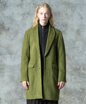 【予約商品】glamb(グラム)GB0325/JKT15 : Loose Chester Coat / ルーズチェスターコート - Khaki