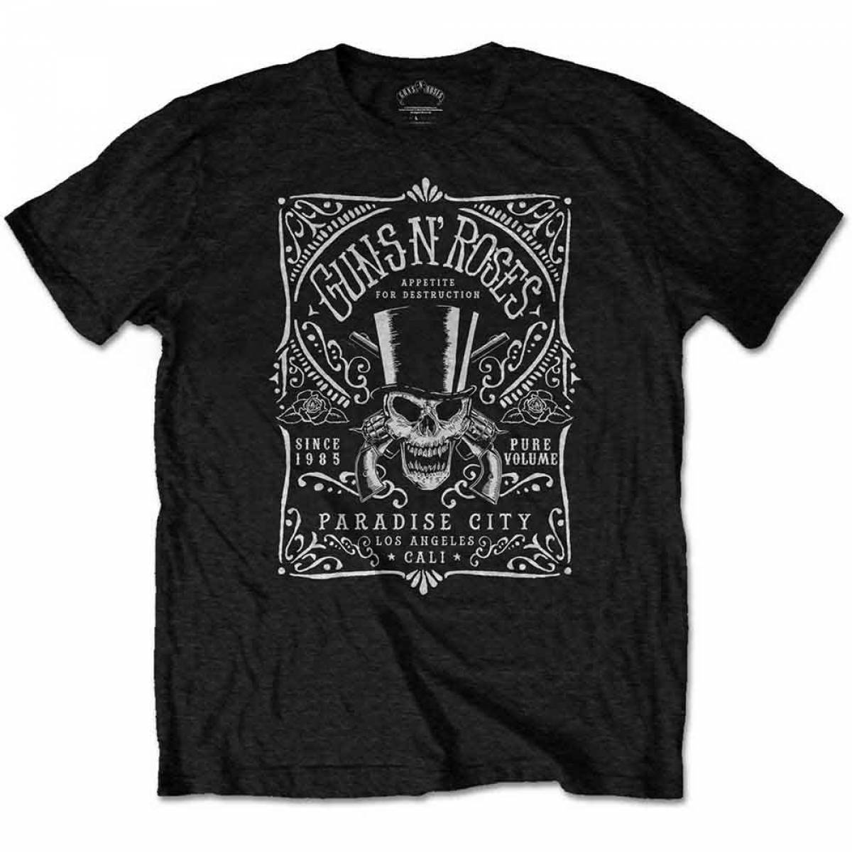 【予約商品】GUNS N' ROSES ユニセックスTシャツ: Bourbon Label