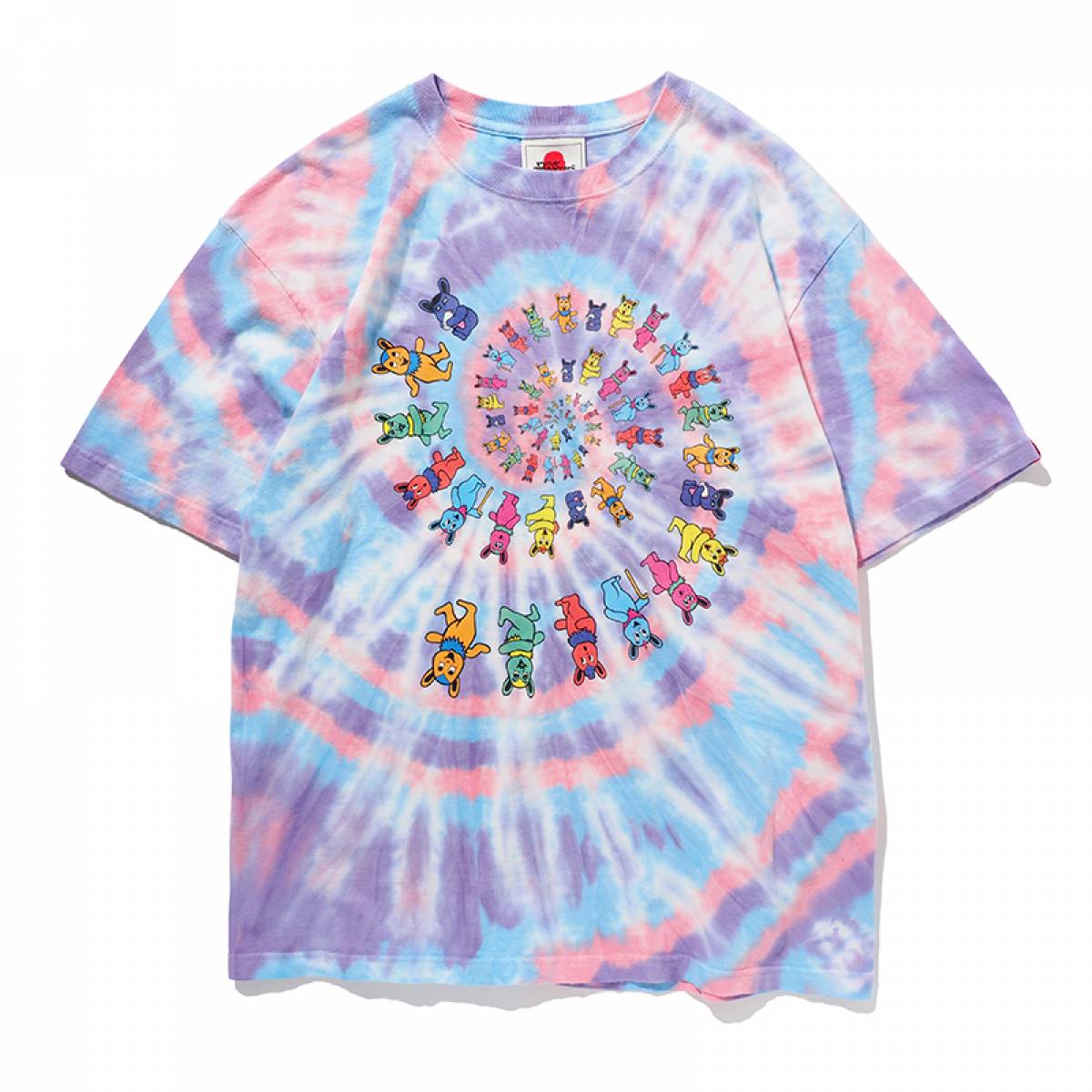 PUNK DRUNKERS タイダイマッポTEE - PINK/PURPLE