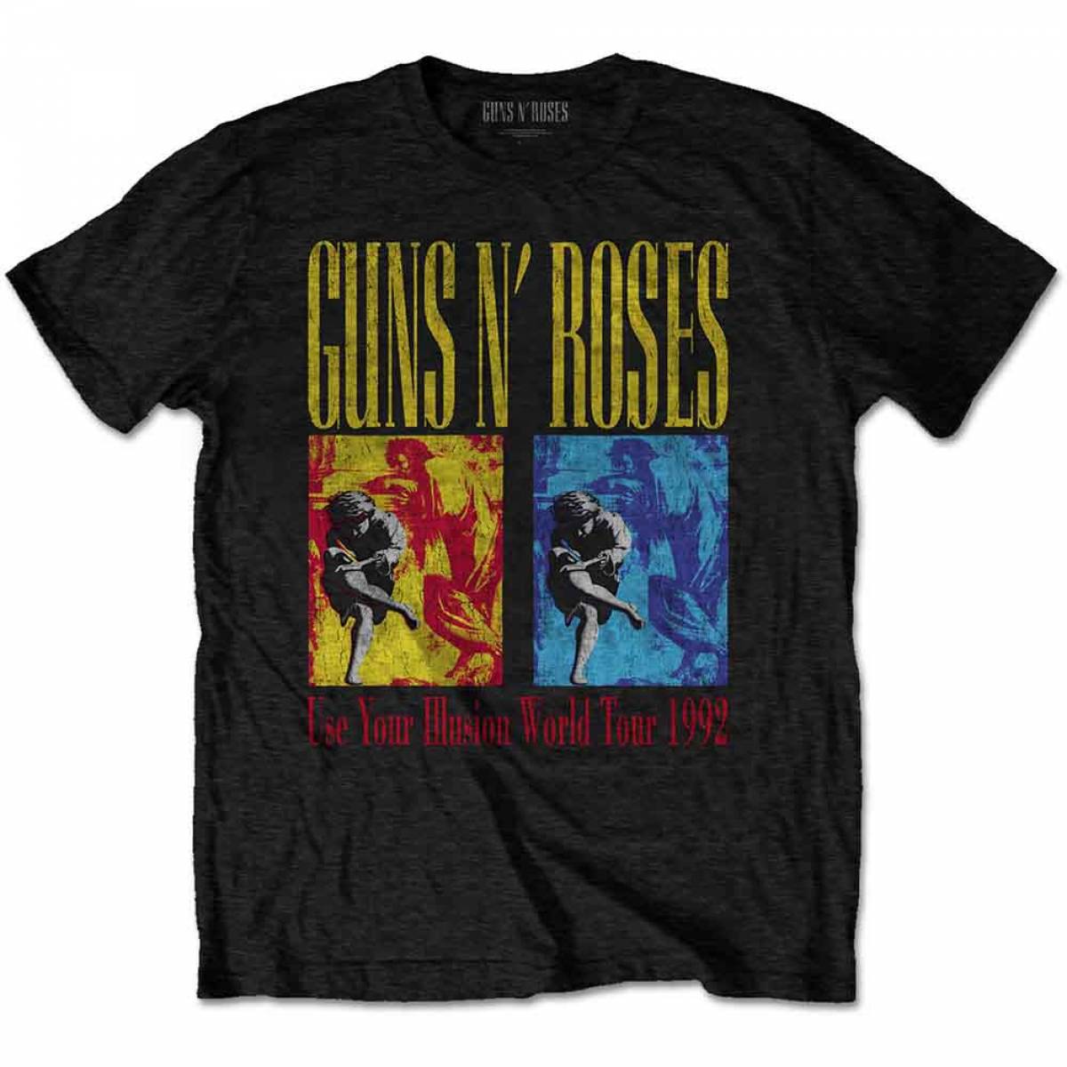 GUNS N' ROSES ユニセックスTシャツ: Use Your Illusion World Tour (Back Print) / ロックファッション / バンドTシャツ のGEKIROCK CLOTHING GUNS N' ROSES ユニセックスTシャツ: Use Your Illusion World Tour (Back Print) / ロックファッション / バンドTシャツ のGEKIROCK CLOTHING