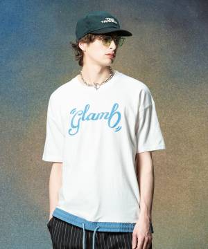 【予約商品】glamb(グラム)GB0225/CS14 : Nixon Spin Logo T-Shirt / ニクソンスピンロゴＴシャツ - White