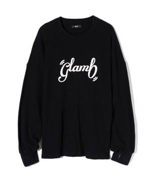 【予約商品】glamb(グラム) GB0424/CS17 : All Purpose Waffle Cutsew / オールパーポーズワッフルスウェット - Black