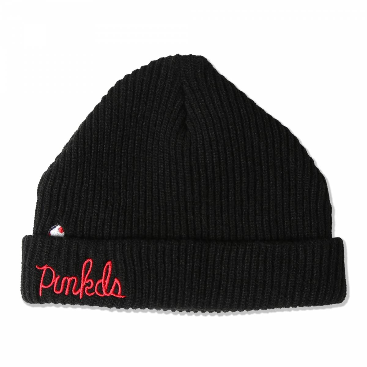 【予約商品】PUNK DRUNKERS (パンクドランカーズ) あめちゃんニットCAP - BLACK