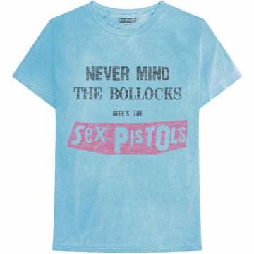 【予約商品】THE SEX PISTOLS バンドTシャツ ユニセックス: Never Mind the Bollocks Distressed - BLUE